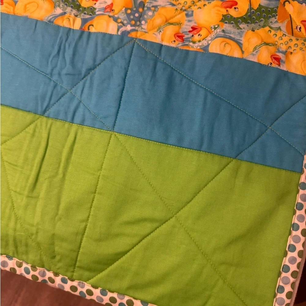 Handmade Duck Patterned Quilt